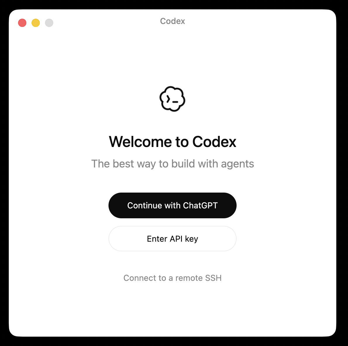 Codex app login